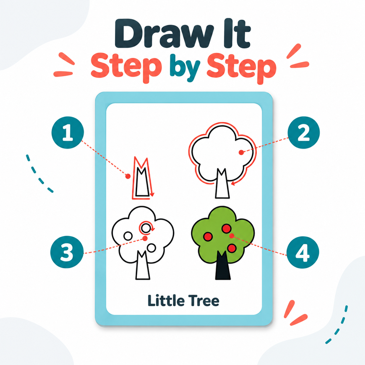 Draw with illustrated step-by-step guides