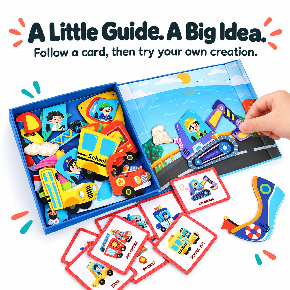 Traffic guide cards